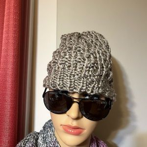 Hand knitted hats. Soft yarn.